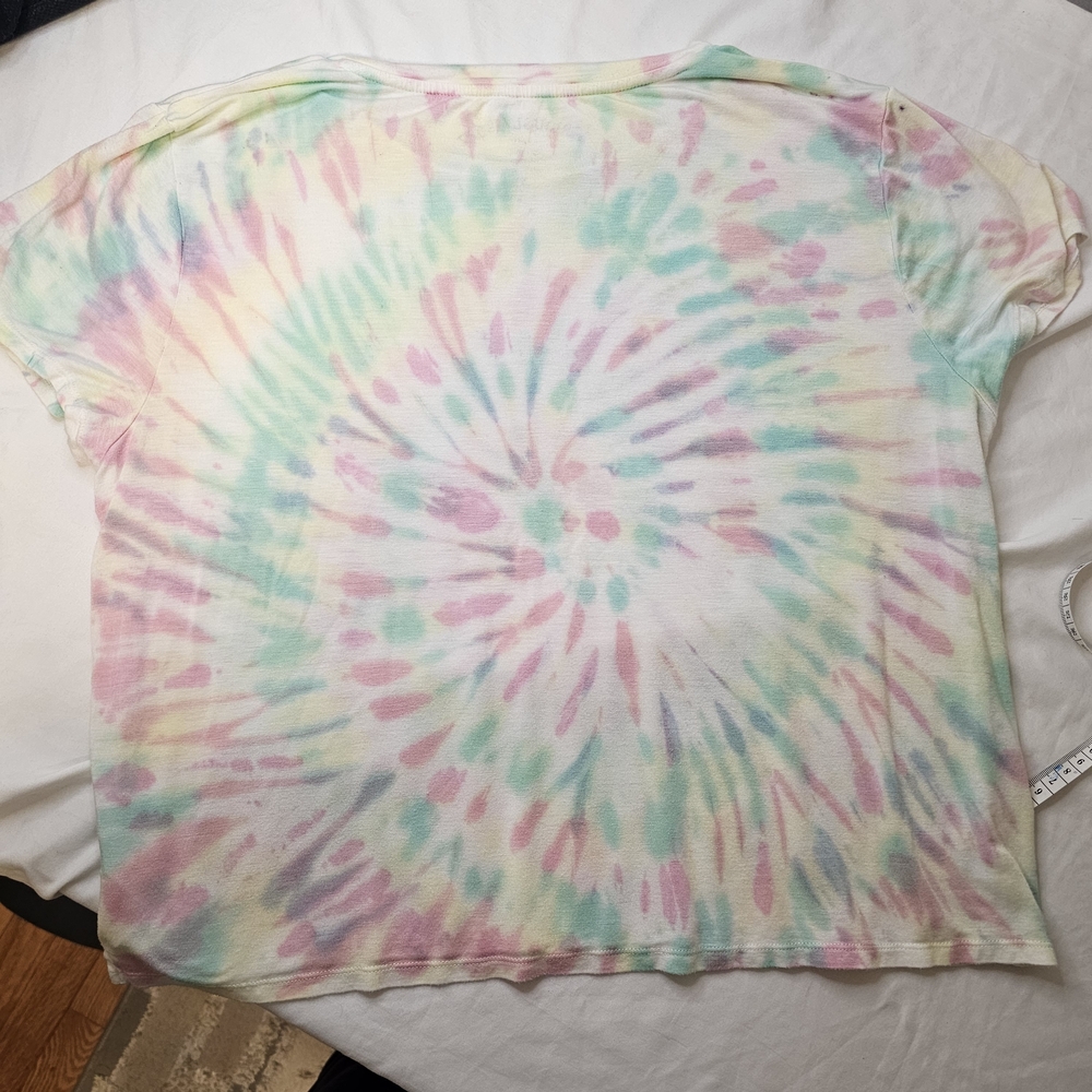 Seriously Soft Aero Tie-Dye Girl Tee - Pastel Swirl XXL - Picture 7 of 7